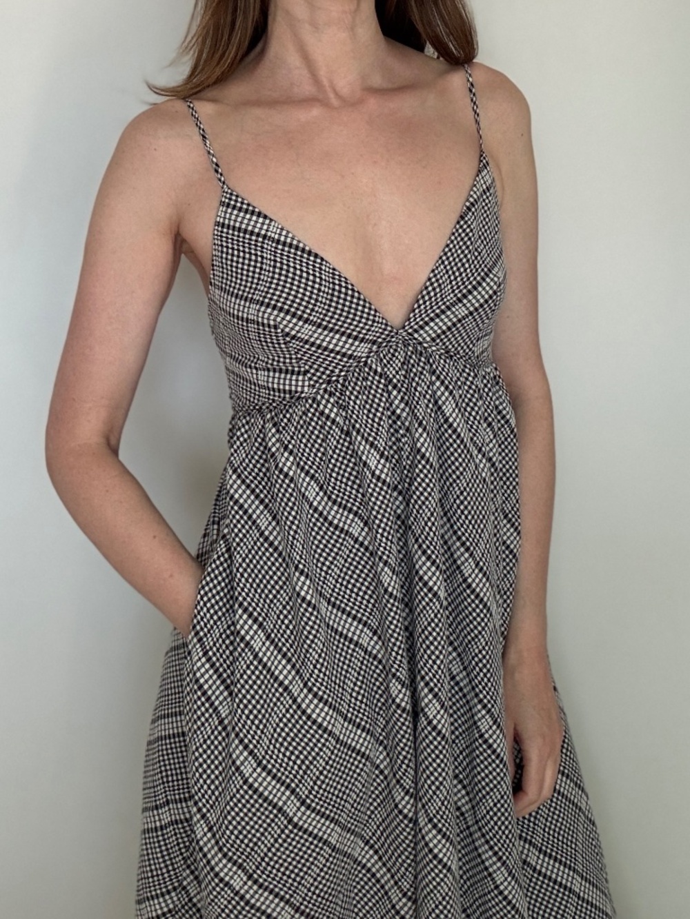 Find Me Now Sonatina Midi Dress – spring plaid (size: XS)